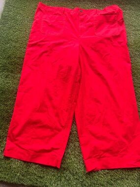 Women's Bright Red Casual Pants